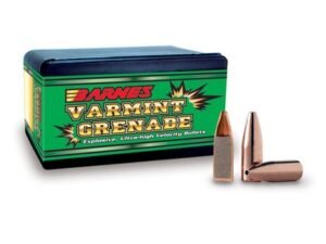 Barnes Varmint Grenade Bullets 22 Caliber (224 Diameter) 50 Grain Hollow Point Lead-Free
