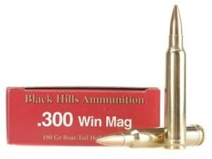 Black Hills Ammunition 300 Winchester Magnum 190 Grain Match Hollow Point Boat Tail Box of 20 good sale