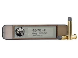Grizzly Ammunition 45-70 Government +P 460 Grain Cast Performance Lead Wide Flat Nose Gas Check Box of 20 good sale