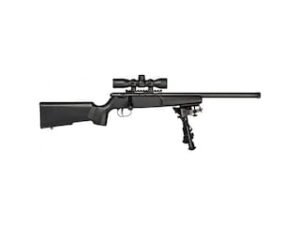 Savage Arms Rascal Bolt Action Rimfire Rifle 22 Long Rifle 16.13″ Barrel Black and Black With Scope