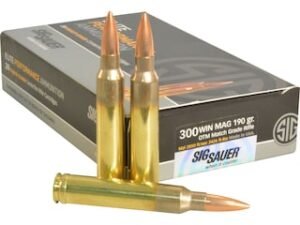 Sig Sauer Elite Performance Match Grade Ammunition 300 Winchester Magnum 190 Grain Open Tip Match good sale