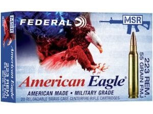 Federal American Eagle Ammunition 223 Remington 55 Grain Full Metal Jacket good sale