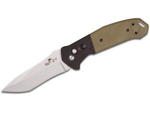 Bear and Sons Cutlery Bold Action V OD Green – 3.75″ Plain Tanto Blade