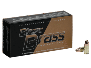 CCI Ammunition Blazer Brass Brass 9mm 115 Grain 100-Rounds FMJ