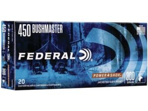 Federal Power-Shok .450 Bushmaster Ammunition 20 RDs