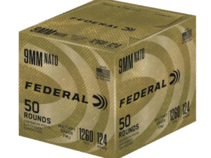 Federal Military Grade Brass 9mm 124 Grain 50-Rounds FMJ
