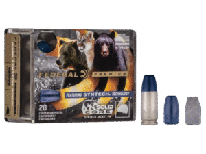 Federal Premium Punch Brass .40 SW 165 Grain 20-Rounds JHP