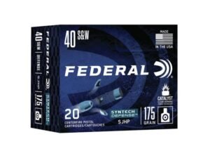 Federal Syntech Defense Brass .40 SW 175 Grain 20-Rounds SJHP