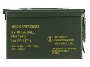 PPU Mil-Spec 9mm Luger 115 Grain Full Metal Jacket (FMJ) 1000 Rounds
