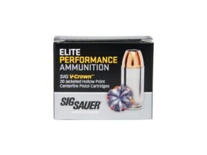 Sig Sauer Elite Performance 9MM 124GR V-Crown JHP 20Rds
