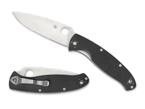 Spyderco Resilience Folding Knife – 4.25″ Plain Drop Point Blade
