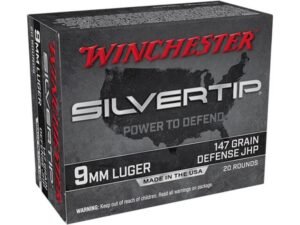 Winchester Silvertip 9mm 147 Grain 20 Rounds Hollow Point