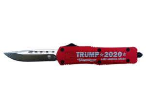 CobraTec Knives FS-3 “Trump 2020″ OTF Knife – 3” Plain Drop Point Blade
