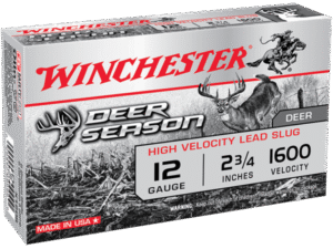 Winchester Deer Season High Velocity 12 GA 2.75″ 5-Rounds Slug