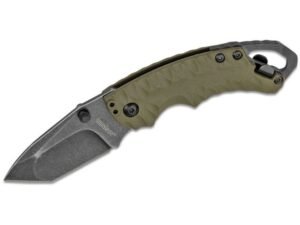 Kershaw Shuffle II OD-Green Folding Knife – 2.375″ Plain Tanto Blade with Bottle Opener
