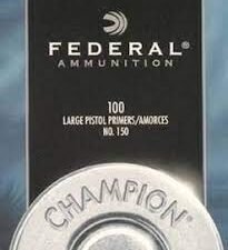 Federal Large Pistol Magnum Primers #155 Box of 1000 (10 Trays of 100)