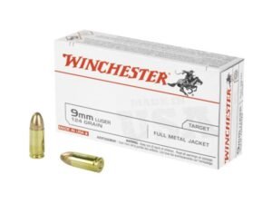 Winchester USA Ammo 9mm 50-Rounds 124 Grain FMJ