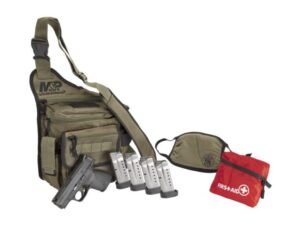 Smith and Wesson M&P9 Shield 9mm 3.1″ Barrel 8-Rounds Bug Out Bag Bundle